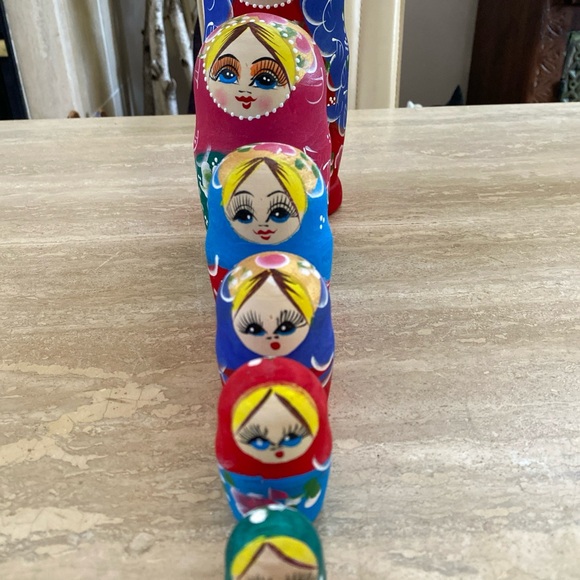 Russian doll Matreshka Wooden Hand Painted - Picture 10 of 10